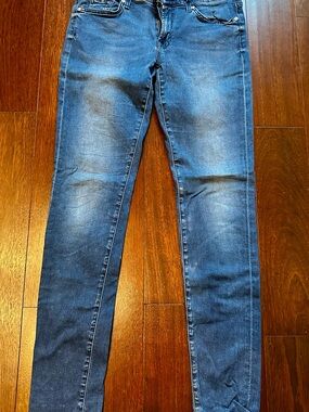 7 For All Mankind Dark Indigo Jeans - Deep Blue